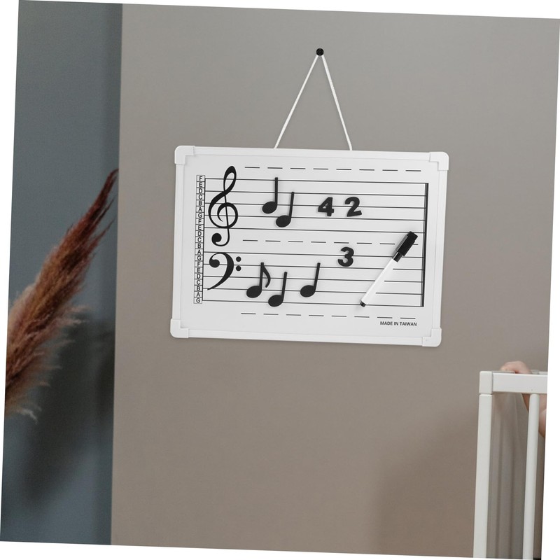 Operitacx Whiteboard Music Staff Boys and Girls Whiteboard Magnetic Erasable