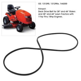 Lawn Mower Belt, Drive Belt 1/2 inch x 88 inch Lawn Mower Cover Belt Replacement 131290 for 38 in 44 in Riders Lawn Tractors, Black