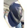 Welding helmet bib, split helmet bib with press-fit seal, suitable