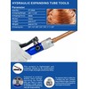AMZCNC Hydraulic Tube Expander Compact Swaging Tool Kit with Tube