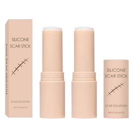 Scar Solutions Silicone Stick for Face and Body, 60% Silicone Formula, Lightweight & Easy-to-Use Stick Design (2Pcs)