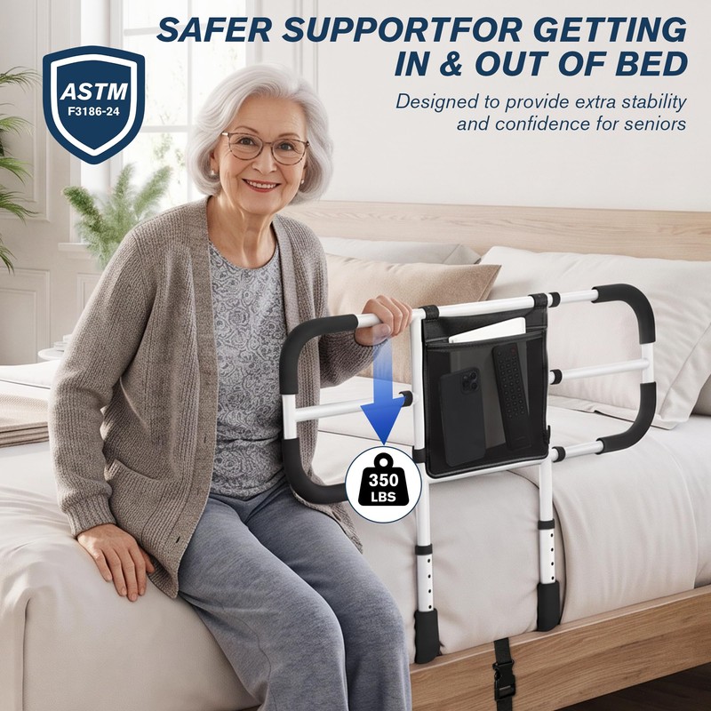 Bed Rails for Elderly Adults Safety, 350 lbs Adjustable Width