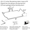 OYSIR Large Stainless Steel Trash Bag Holder for Kitchen Cabinets