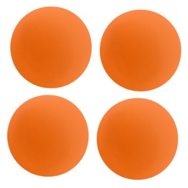 KONTONTY 4 Pcs Bouncy Rubber Balls for Squash Training High Elastic Rebound Balls for Hand Eye Coordination Reaction Speed Enhancement Compact Portable for Indoor Outdoor Games Orange
