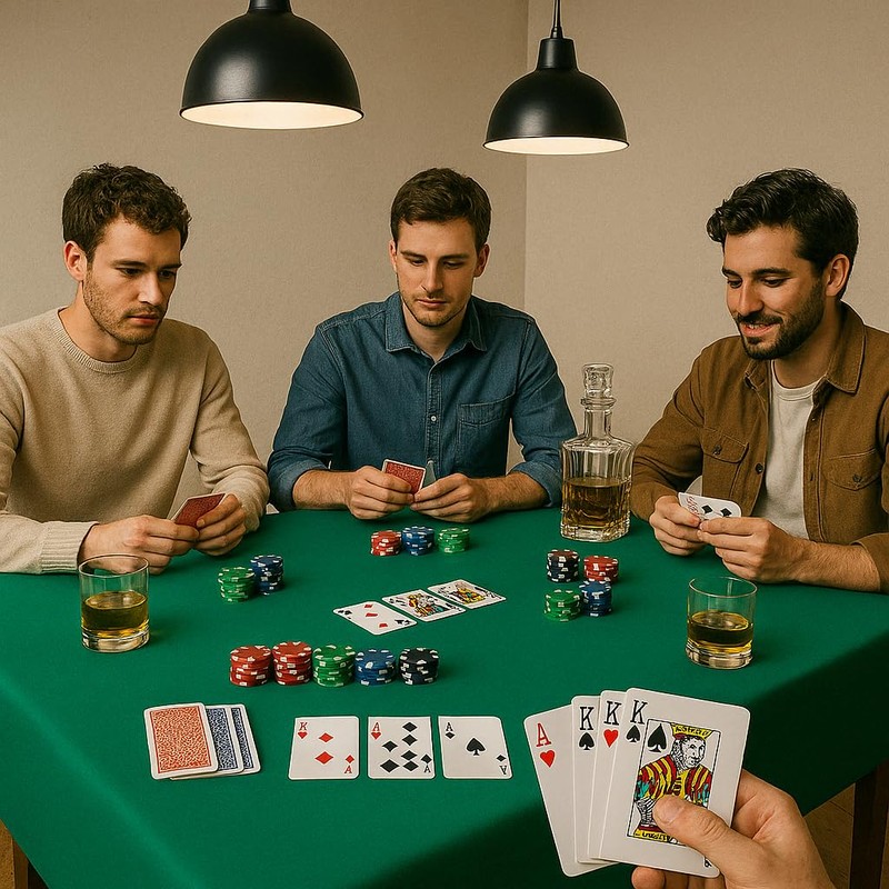 Byour3 - Green Tablecloth - Square or Rectangular Poker Cards