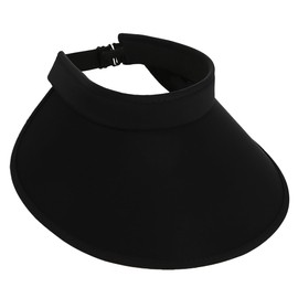 White Fang CZ919 Folding Sun Visor, UV Protection, Portable Hat, Simple, Women's, Black