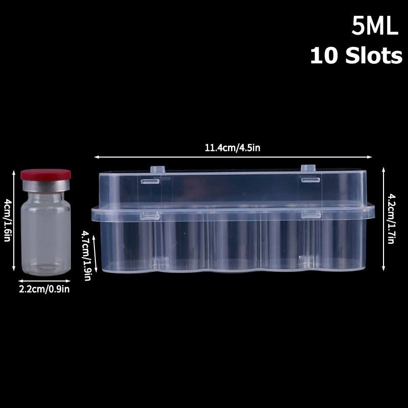 OrganiMax Refrigerator Storage Box – Peptide Vial Freezer Tube Container,