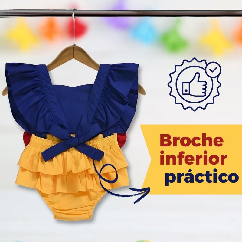 Mameluco Disfraz Blanca Nieves Para Bebé (24 Meses)