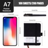 4pcs Pocket Notebook A7, Small Mini Notepad with Pens, Small