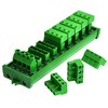Screw Mount 30A/300V 8x4 Position Pluggable Terminal Block Distribution Module