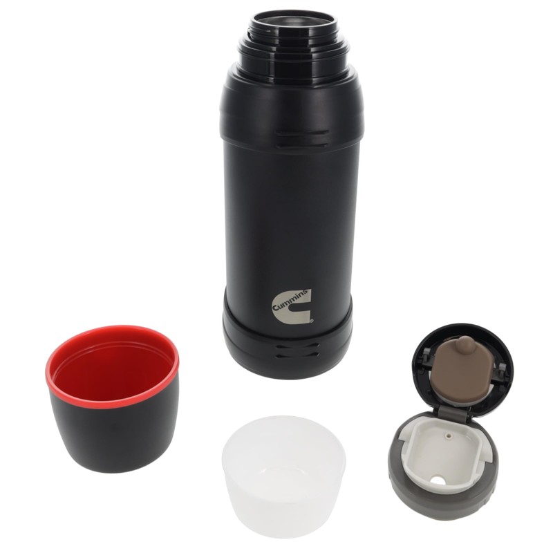 Cummins CMNTHERMOSBK Large 2-Liter Stainless Steel Insulated Water Bottle 67-Ounce