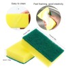 30 Pack Kitchen Sponges Individually Wrapped, Non-Scratch Scouring Pads Bulk