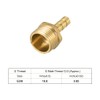 sourcing map Brass Hose Barb Fitting,Connector,6mm Barb x G3/8 Male