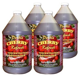 Double Cherry Refresh - Concentrated yet economical deodorant for the removal of unpleasant odors / 4 gallon case