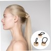 Mikinona 6Pcs Rose Gold Plated Hair Cuff Ponytail Holders Elastic