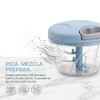 Picadora Manual con Cuerda Molinillo de ajo Picador de cebolla