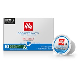 Illy Illy Coffee K Cups - Coffee Pods For Keurig Coffee Maker – Classico Decaf Roast – Notes of Caramel - Mild, Flavorful & Balanced Flavor Pods of Coffee - No Preservatives – 10 Count