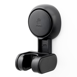 TAILI Shower Head Holder, No Drilling, Max Hold 5 kg, Suction Cup Shower Head Holder for Bathroom, Waterproof, Height & Large Angle Adjustable, Wall Mounted Shower Holder for Shower Rail, Black