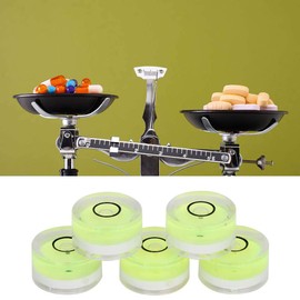 5Pcs Mini Bubble Level, 15mm Round Circular Bullseye Bubble Spirit Level, for Balance Scale, Tripod, Phonograph, Turntable