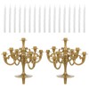 TOYANDONA 2 candelabri per torte, riutilizzabili, decorazione creativa, per matrimoni,