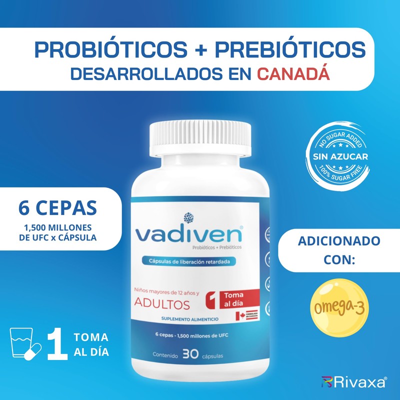 VADIVEN Probióticos 30 cápsulas