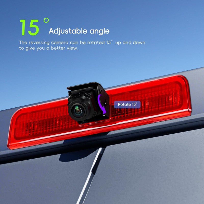 Rear View Camera for VW Caddy 2003-2015, Third Brake Light