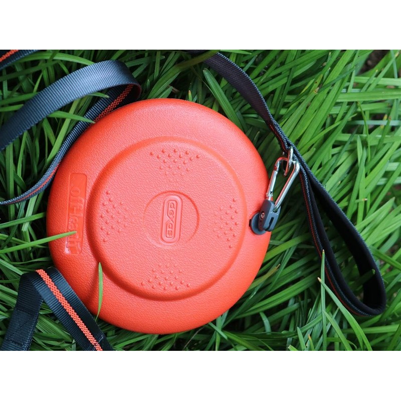 Dexas Off Leash Frisbee Flyer Floating Dog Toy with Removable