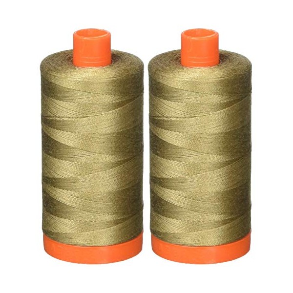 2-Pack - Aurifil 50WT - Sandstone (2370) Solid - Mako