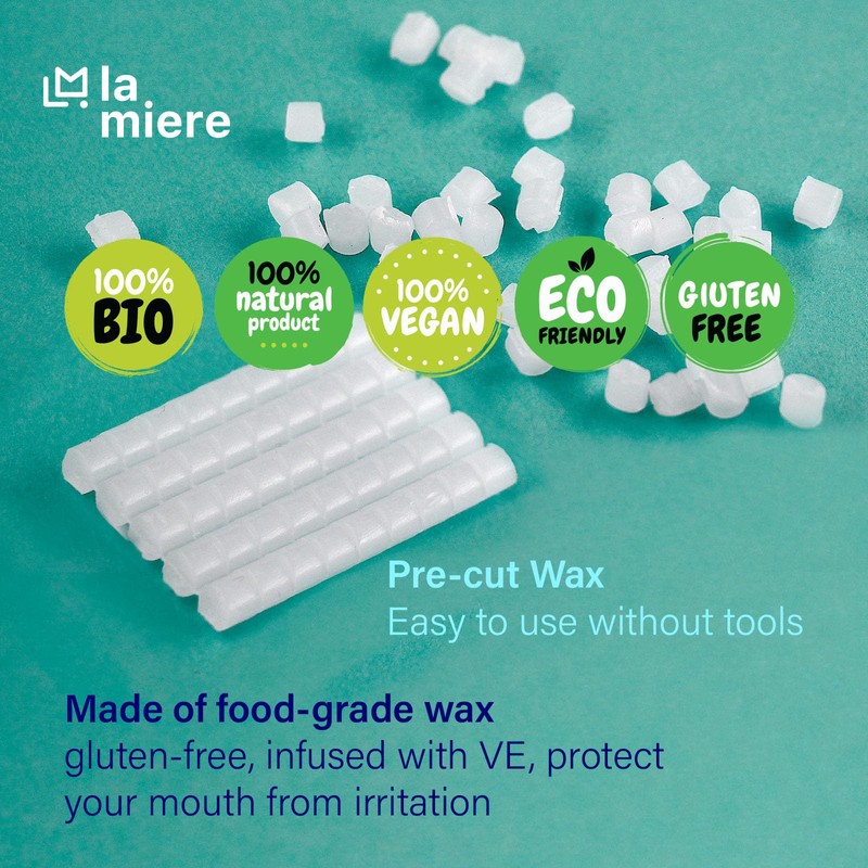 LA MIERE 2 Boxes Pre-Cut Food Grade Dental Wax Orthodontic