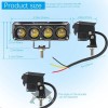 Par Luces Led Auxiliares Faros Para Motos Auto Impermeable