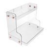KICHOUSE 2-Tier Cosmetic Storage Organizer Wall-Mounted Vanity Organizer for Bathroom