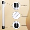 CHGCRAFT 5 Pcs Clear Plastic Rigid Tube with Black Lid