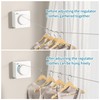 JOOM Retractable Washing Line, Wall Mounted Indoor Clothesline,White