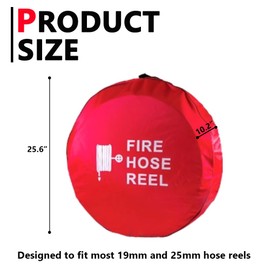 Feuerwehrschlauch-Abdeckungen, robuste Schutzhülle vor Schrammen und Kratzern, Zubehör, transparent, 65 cm L x 26 cm B