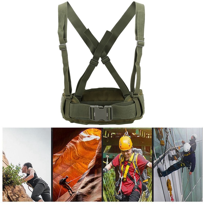 Outdoor Multifunctional Combination Shoulder Straps Wide Waist Belt for Climbing