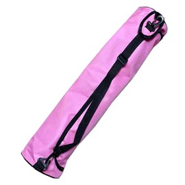 Rakiuty Exercise Yoga Mat Bag,Shoulder Strap Carry Yoga Mat Bag,Full-Zip Canvas Waterproof Yoga Mat Carry Bag,Portable Adjustable Design,1PC,Pink