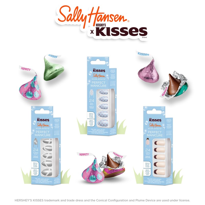 Sally Hansen Salon Effects Perfect Manicure x Hershey's Kisses -