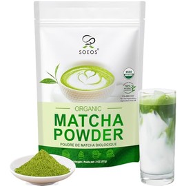 Soeos Organic Matcha Powder - Antioxidant Rich Green Tea