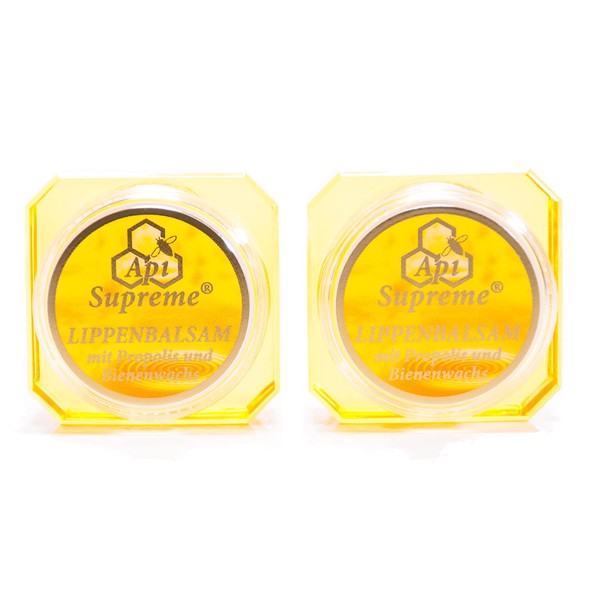 ApiSupreme Lippenbalsam Propolis (2x12ml) Vertrieb: Naturprodukte-MV Lippen Balsam Pflege Balm