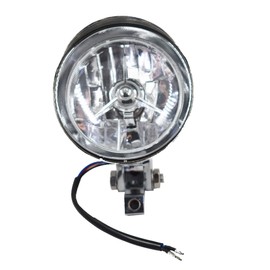 SEBLAFF Motorcycle 12V Chrome Visor Headlight Lamp Replacement for Chopper Dyna