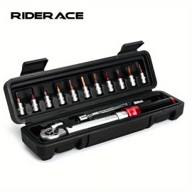 RIDERACE Bicycle Torque Wrench Set 15Pcs 1/4" 2-24Nm 1.5/2/2.5/3/4/ - 15pcs Tool Set
