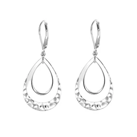 Gemynix 14k Gold Plated Double Teardrop Dangle Earrings for Women Classic Teardrop Shape Drop Earrings with Leverback Elegant Lightweight Jewelry Birthday Gift.-s