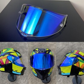 PISTA GP RR Helmet Shield Visor for AGV PISTA GP R, PISTA GP RR, CORSA R Visera Casco Moto (Revo Clear Blue-day and night)