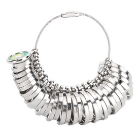 Medidor de anillos, tamaños de anillos Herramienta de medición de anillos Joyas de tamaño Honkong Medidor de anillos Accesorios de medidas prácticas para fabricantes de joyas y trabajadores de procesa