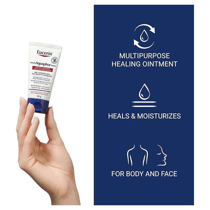 Eucerin Aquaphor Healing Ointment for Dry, Cracked Skin, 396g