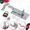 KOTARBAU® Universal Lock Bolt Steel Bolt with Padlock 60 x