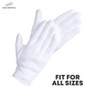 DOVORTEX 4 Pcs White Cotton Gloves, Protective Gloves for Dry