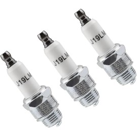 3 Stück RJ19LM Zündkerzen für 4-Takt Rasenmäher, Kompatibel mit Motoren 796112 796112S, Hochwertige Ersatzzündkerzen für Gartengeräte, Langlebig und Umweltfreundlich