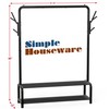 Simple Houseware 52-Inch Garment Rack with Storage Shelves and Coat/Hat