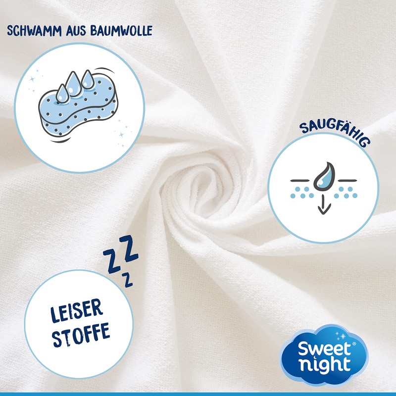Sweetnight Mattress Protector 90 x 200 cm Cotton Waterproof and